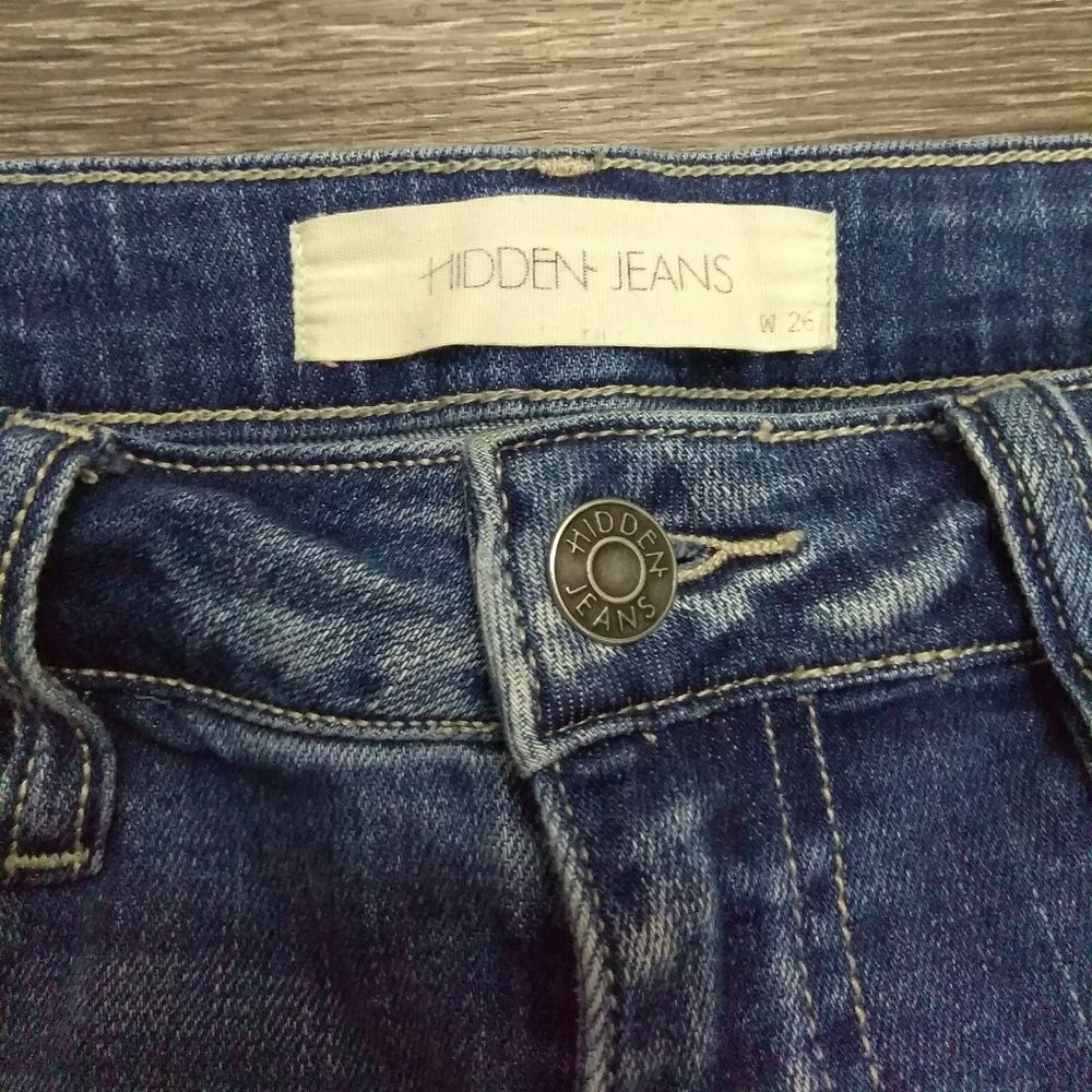 Hidden Jeans Distressed Skinny Ankle Jeans - Picture 5 of 6